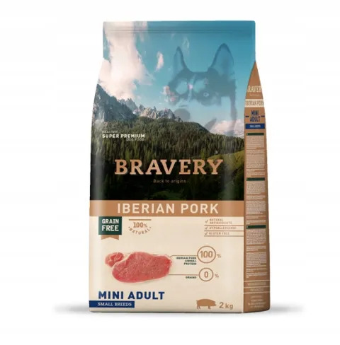 KARMA BRAVERY DOG 2KG ADULT MINI PORK