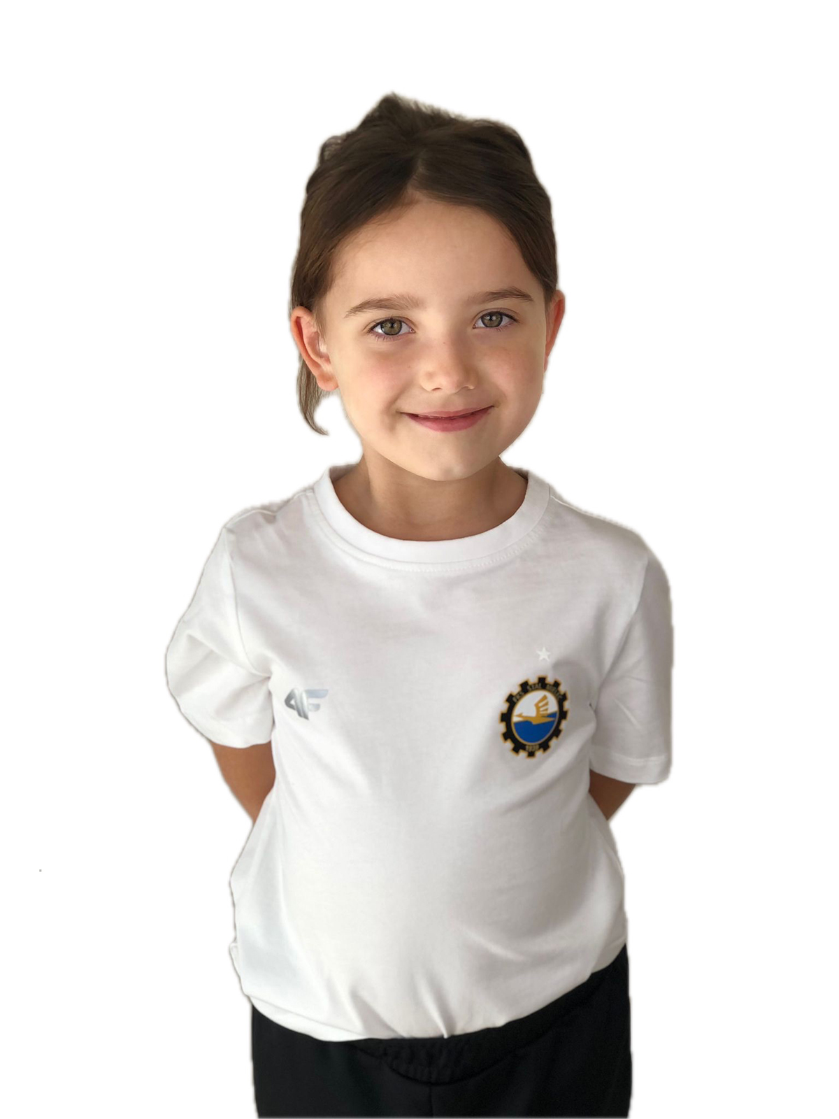 TSHIRT BAWEŁNIANY 4F BIAŁY – 128