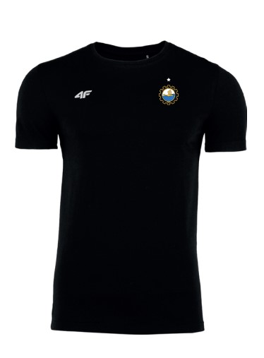 TSHIRT BAWEŁNIANY 4F CZARNY
