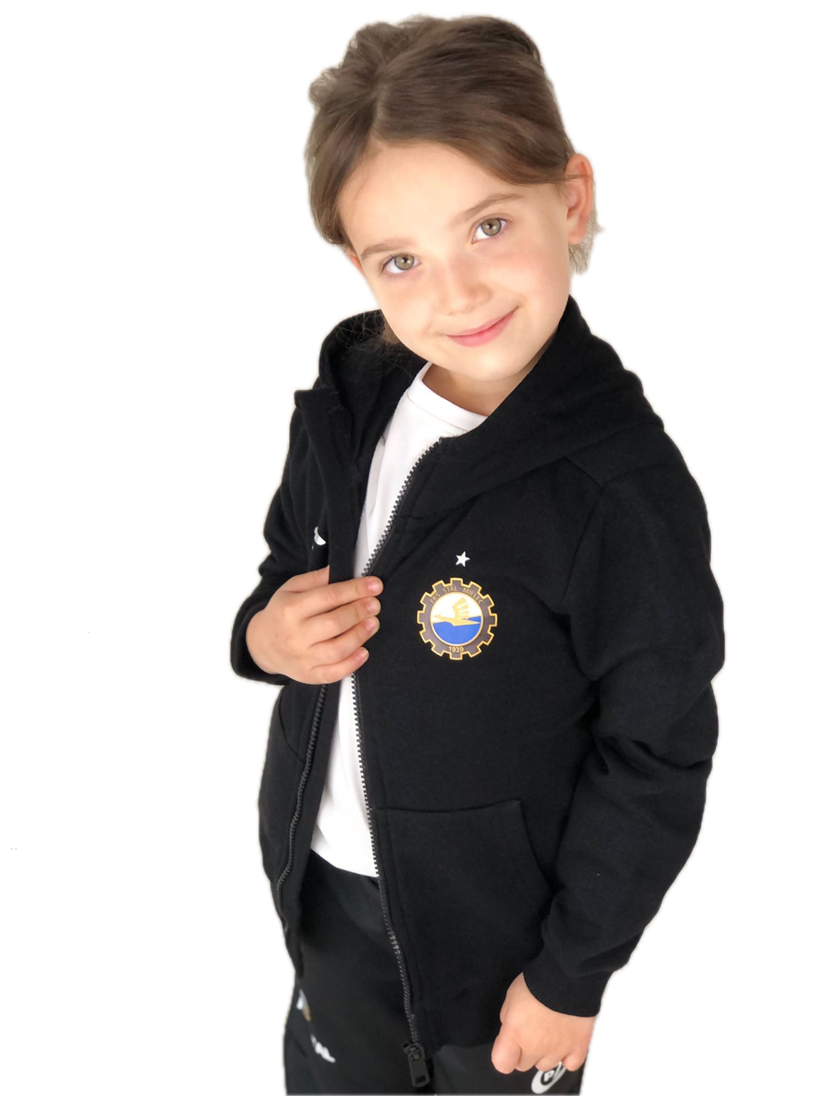 BLUZA BAWEŁNIANA 4F CZARNA JUNIOR – 128 BLUZA BAWEŁNIANA 4F CZARNA JUNIOR – 128