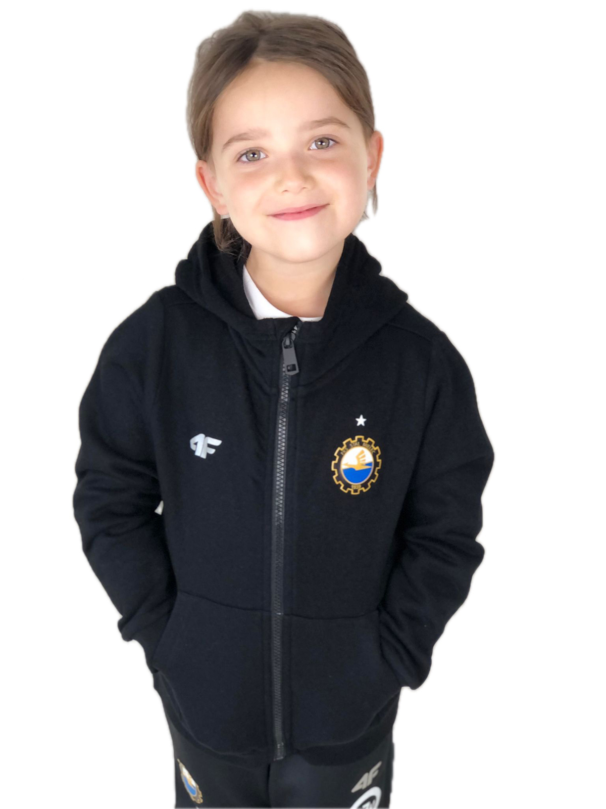 BLUZA BAWEŁNIANA 4F CZARNA JUNIOR – 146 BLUZA BAWEŁNIANA 4F CZARNA JUNIOR – 146