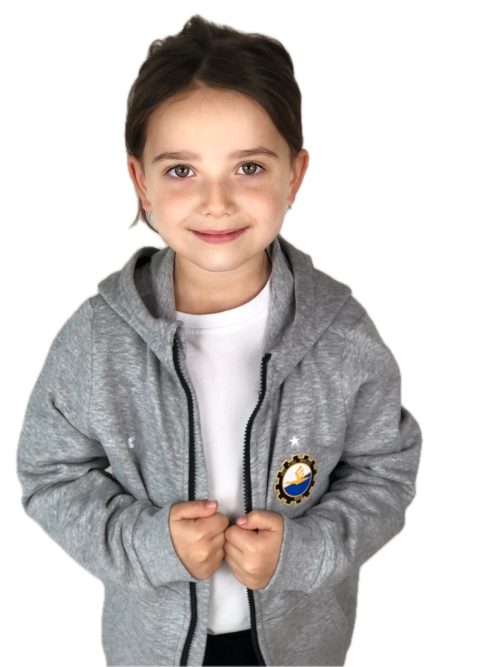 BLUZA BAWEŁNIANA 4F SZARA JUNIOR – 122