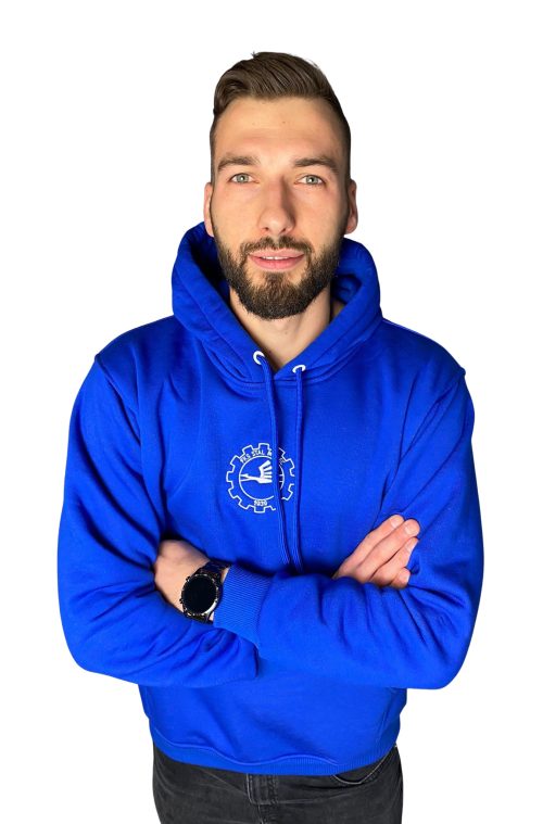 BLUZA Z KAPTUREM HERB BIAŁY „1939” – 2XL