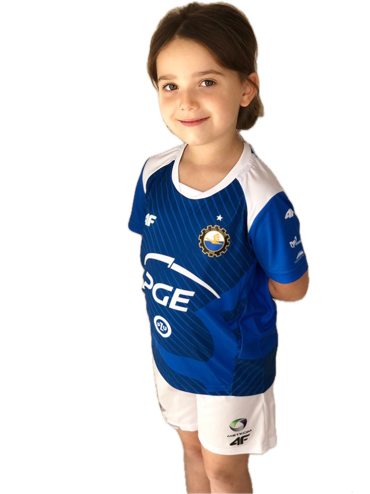 KOSZULKA MECZOWA 4F NIEBIESKA KOSZULKA MECZOWA 4F NIEBIESKA