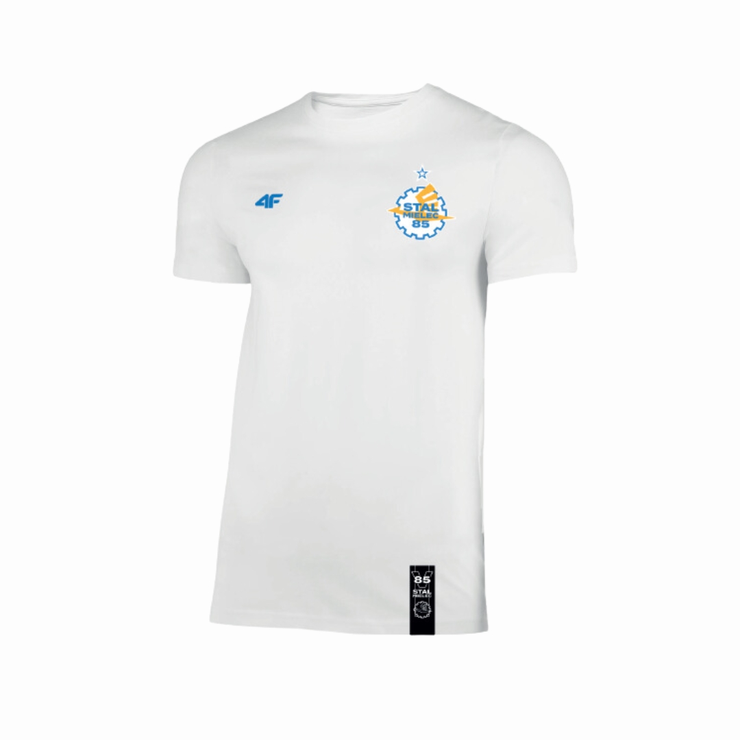 TSHIRT 85-LECIE 4F BIAŁY JUNIOR – 98/104