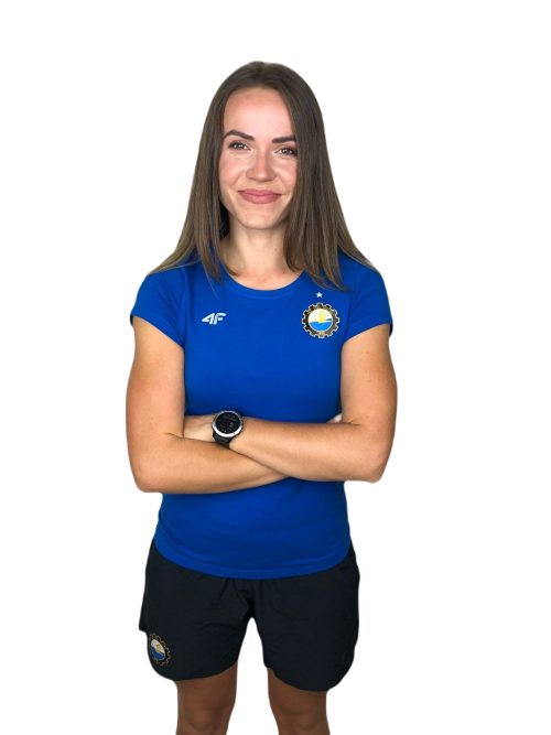 TSHIRT BAWEŁNIANY 4F NIEBIESKI DAMSKI – L