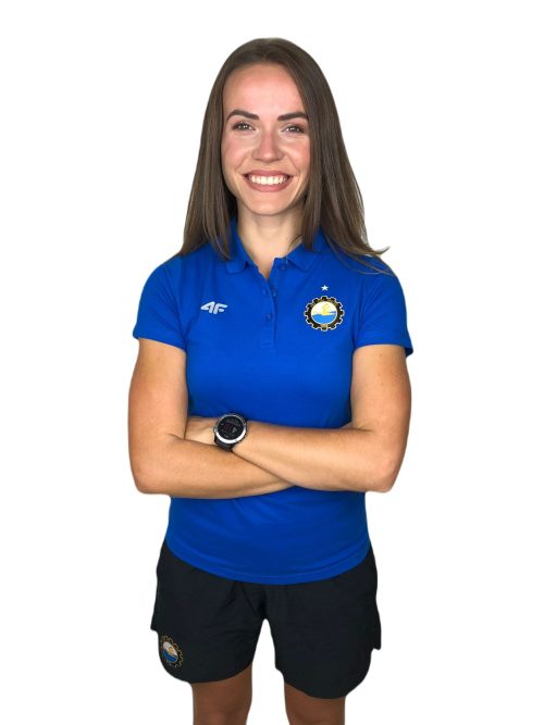 TSHIRT POLO 4F NIEBIESKI DAMSKI – L