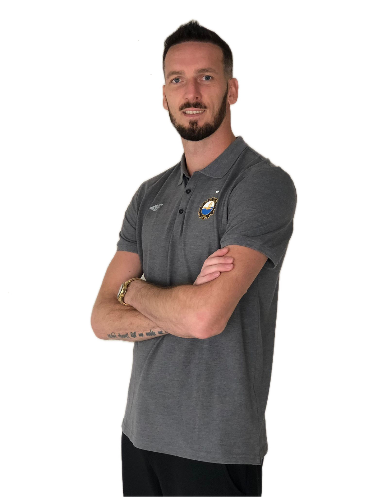 TSHIRT POLO 4F SZARY MĘSKI – 2XL