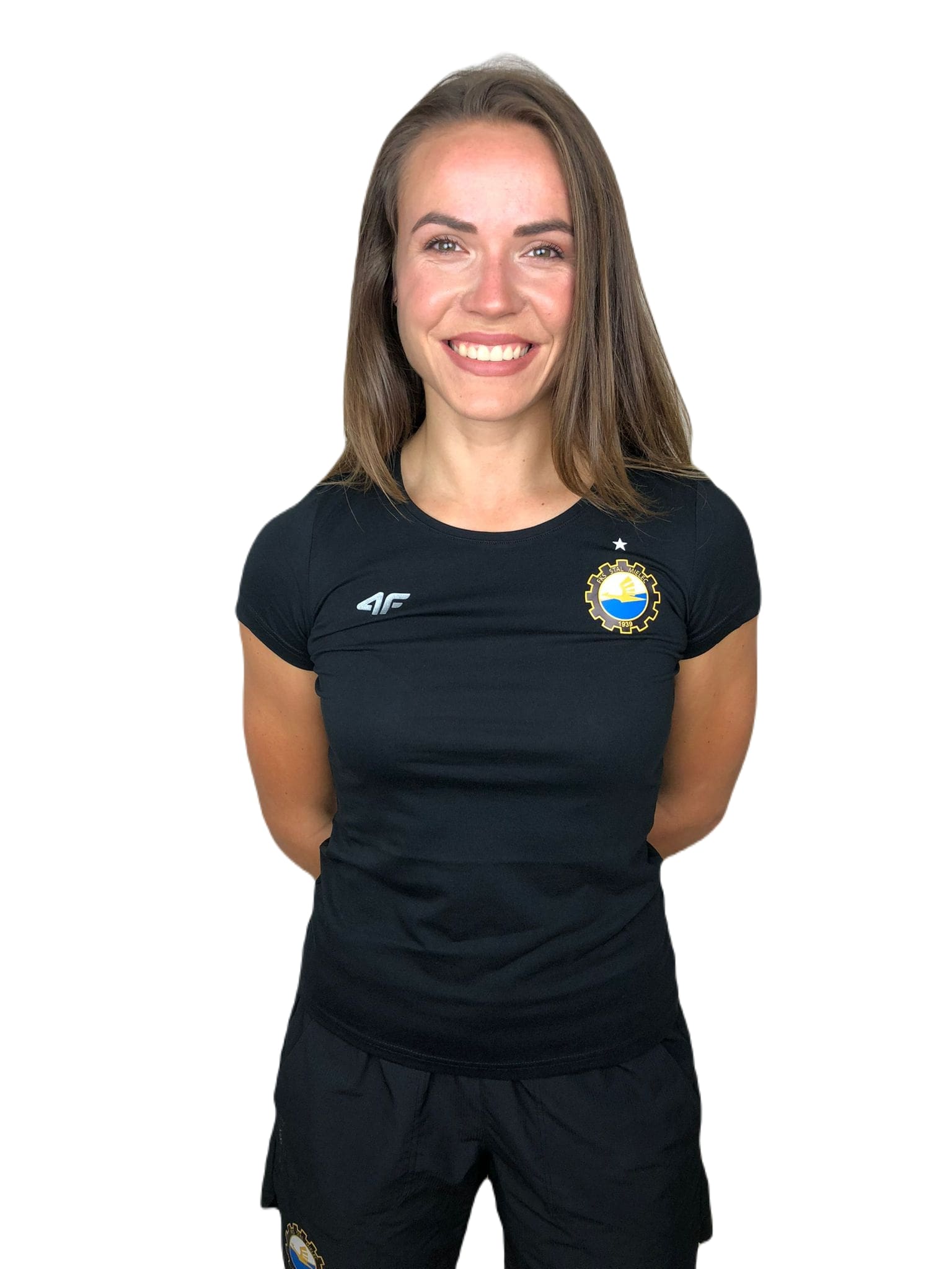 TSHIRT TRENINGOWY 4F CZARNY DAMSKI – L