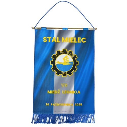 PROPORZEC HAFTOWANY MIEDŹ LEGNICA