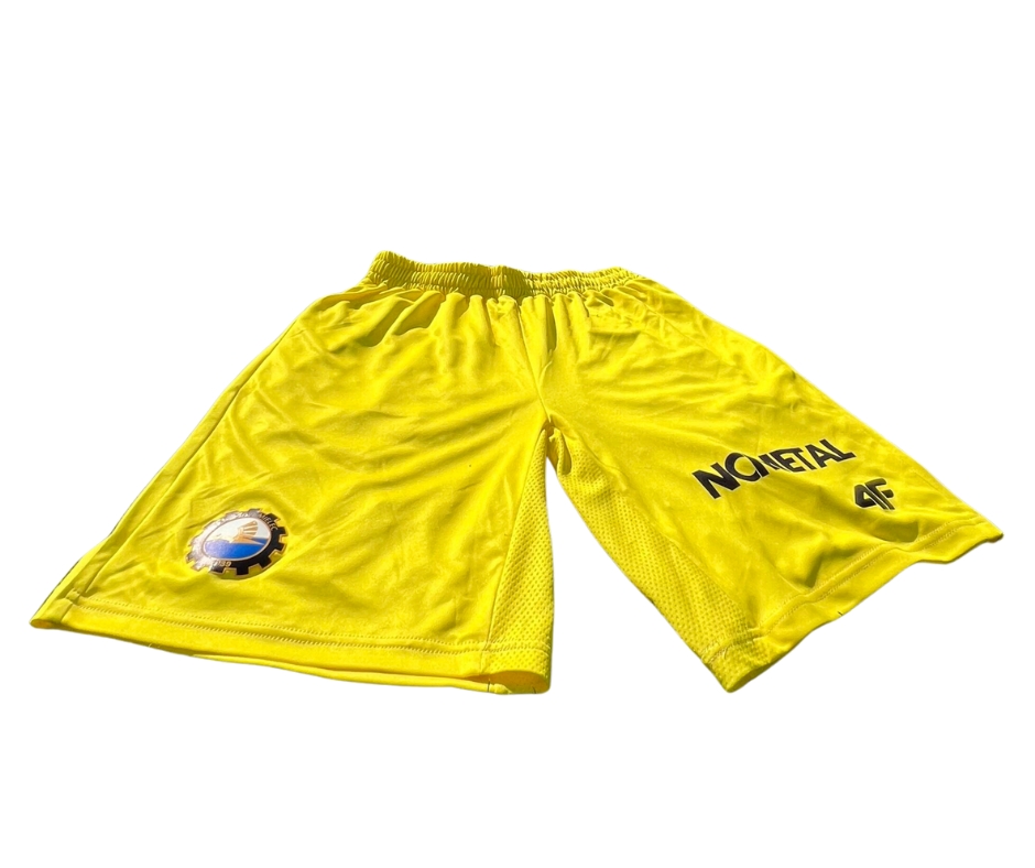 SPODENKI MECZOWE 4F ŻÓŁTE – XS