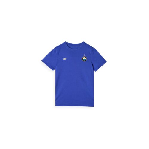 TSHIRT BAWEŁNIANY 4F NIEBIESKI JUNIOR