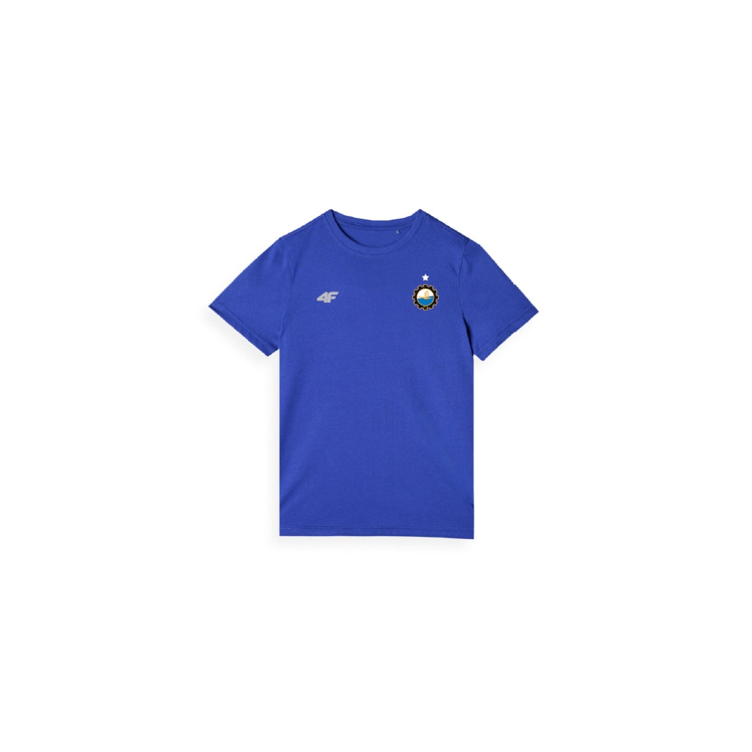 TSHIRT BAWEŁNIANY 4F NIEBIESKI JUNIOR