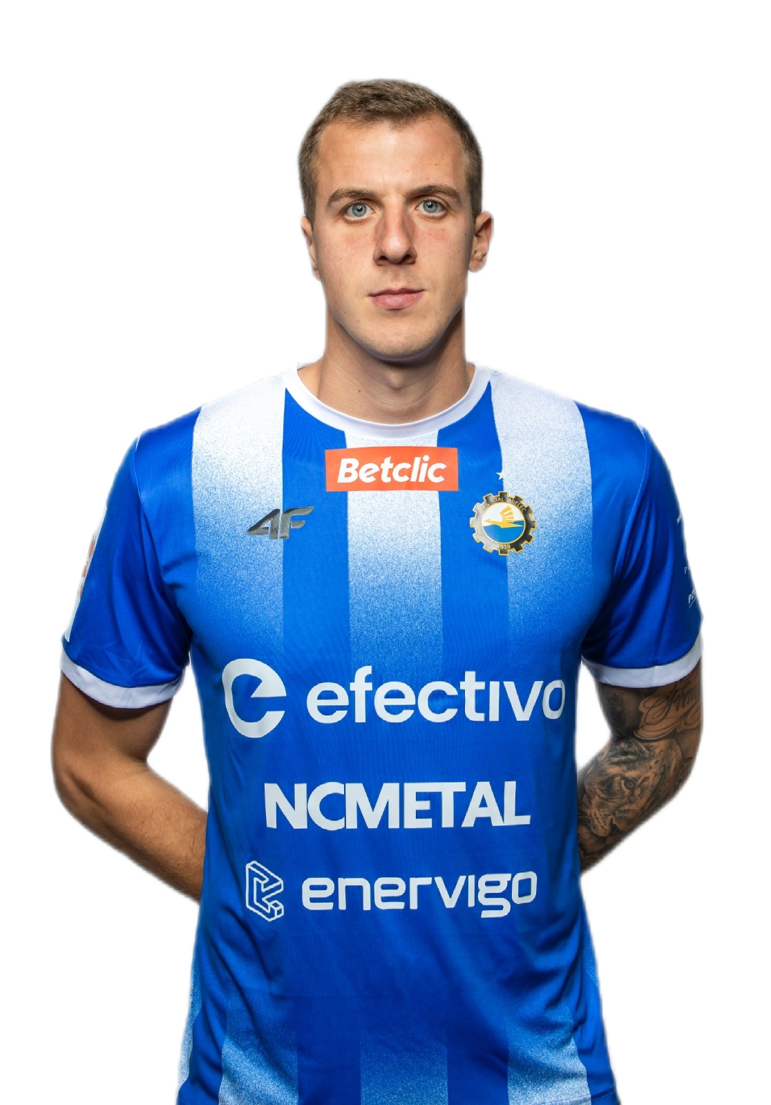 KOSZULKA MECZOWA 4F SEZON 2025/2026 NIEBIESKA