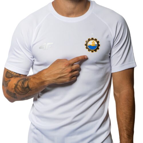 TSHIRT TRENINGOWY 4F BIAŁY MĘSKI